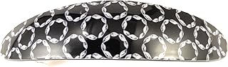 Accesorio de pasador curvado negro y blanco c...