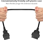 YACSEJAO 16 Pin OBD2 Extension Cable 4.9FT OBD II Male to Female Car Diagnostic Extender Adapter for OBD2 OBD Scan Tool Scanner OBD2 Vehicles
