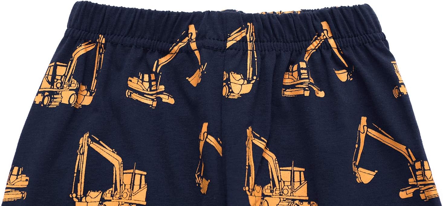 Little Hand Toddler Boys Pajamas Monster Truck Cotton Planets Sleepwear Pjs Sets Long Sleeve Excavator Jammies - Image 4