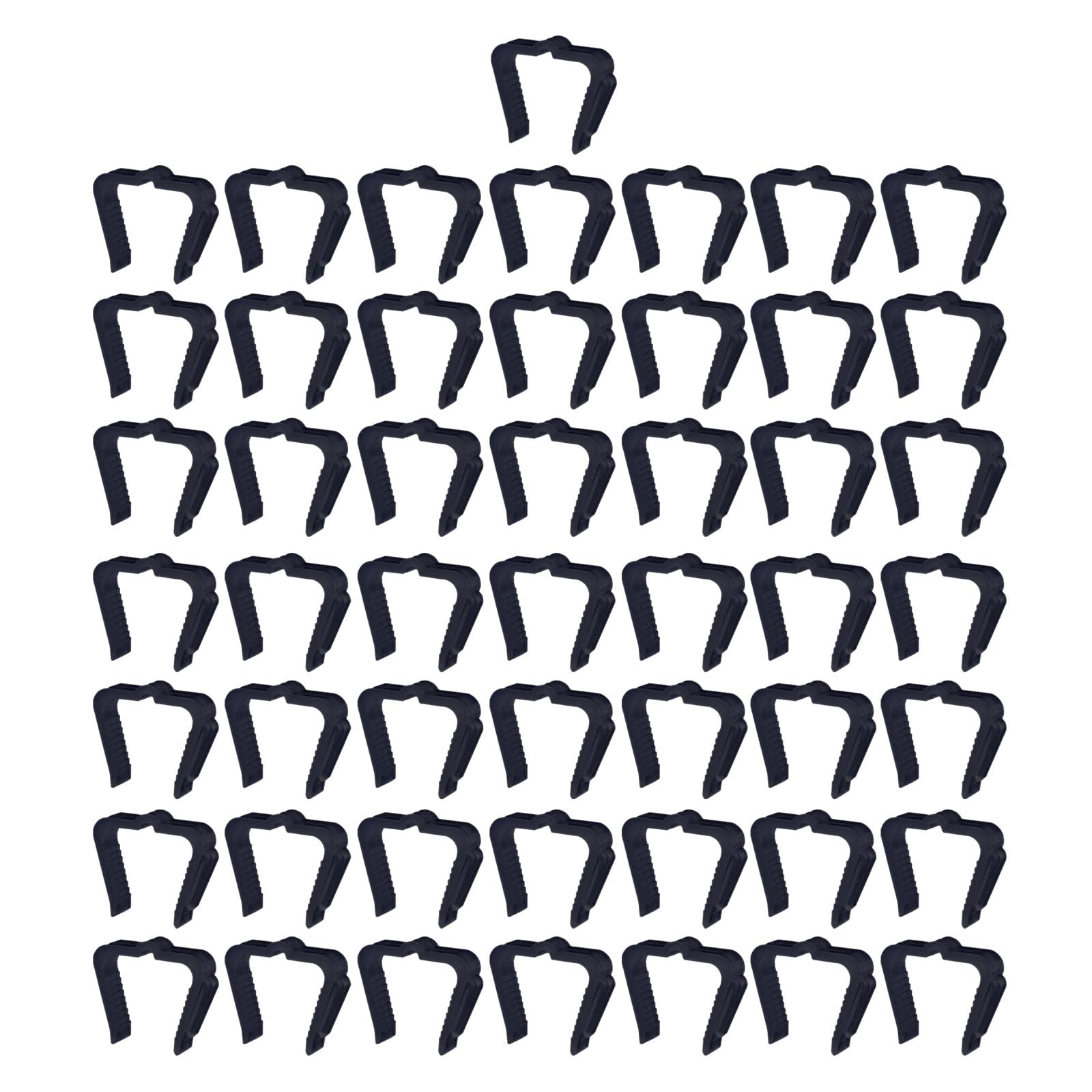 MICFENY Pack Of 50 Christmas Light Hanger Clip For Fascia Board Roof Gutter Fence Eave Decoration Clip Hanger