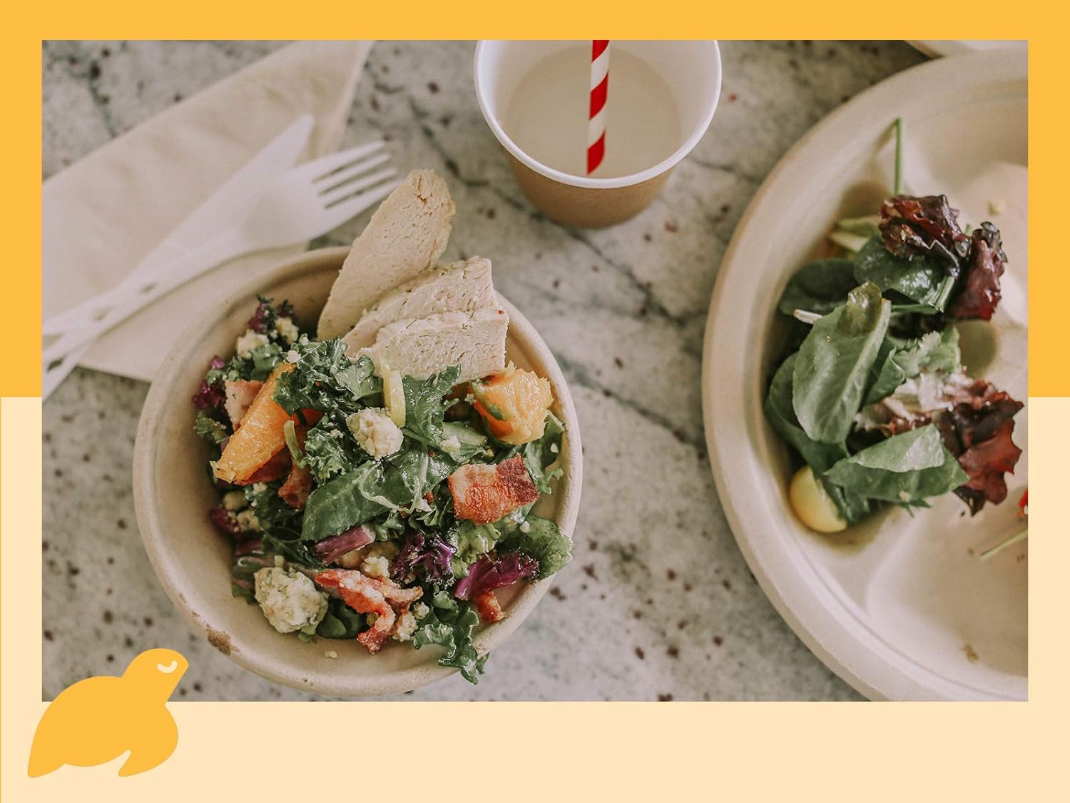 Buy 2 get 3 100% Compostable Paper Bowls [11.5oz 50 Pack] Soup Bowls, Pasta Bowls, Cereal, Salad, Ice Cream, Disposable Bamboo Small Bowls, Biodegradable, Unbleached by Earth's Natural Alternative