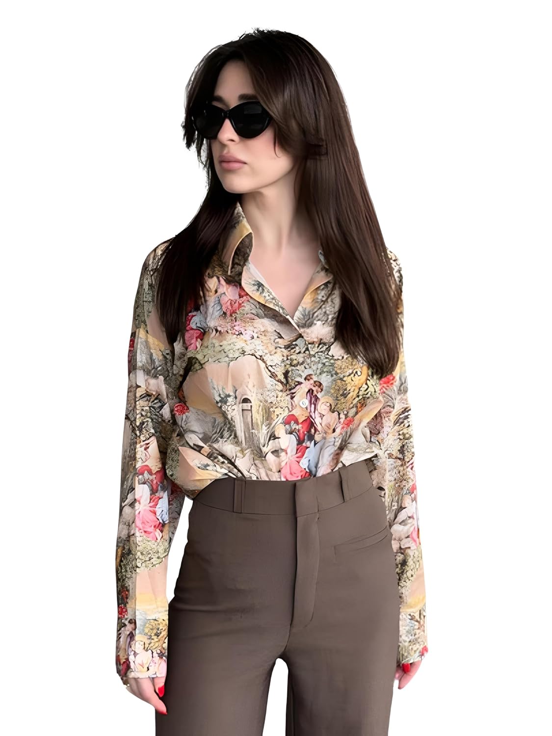 GRECIILOOKS Shirt for Women | Shirt | Long | Tops for Women | Oversized | Korean Style Long Sleeve Oversized Button Down GRECIILOOKS Shirt for Women | Shirt | Long | Tops for Women | Oversized | Korean Style Long Sleeve Oversized Button Down