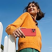 Vista 1497 de Miracase Funda diseñada para iPhone 13 Pro Max con protector de pantalla, [forro de microfibra suave antiarañazos], funda protectora de silicona