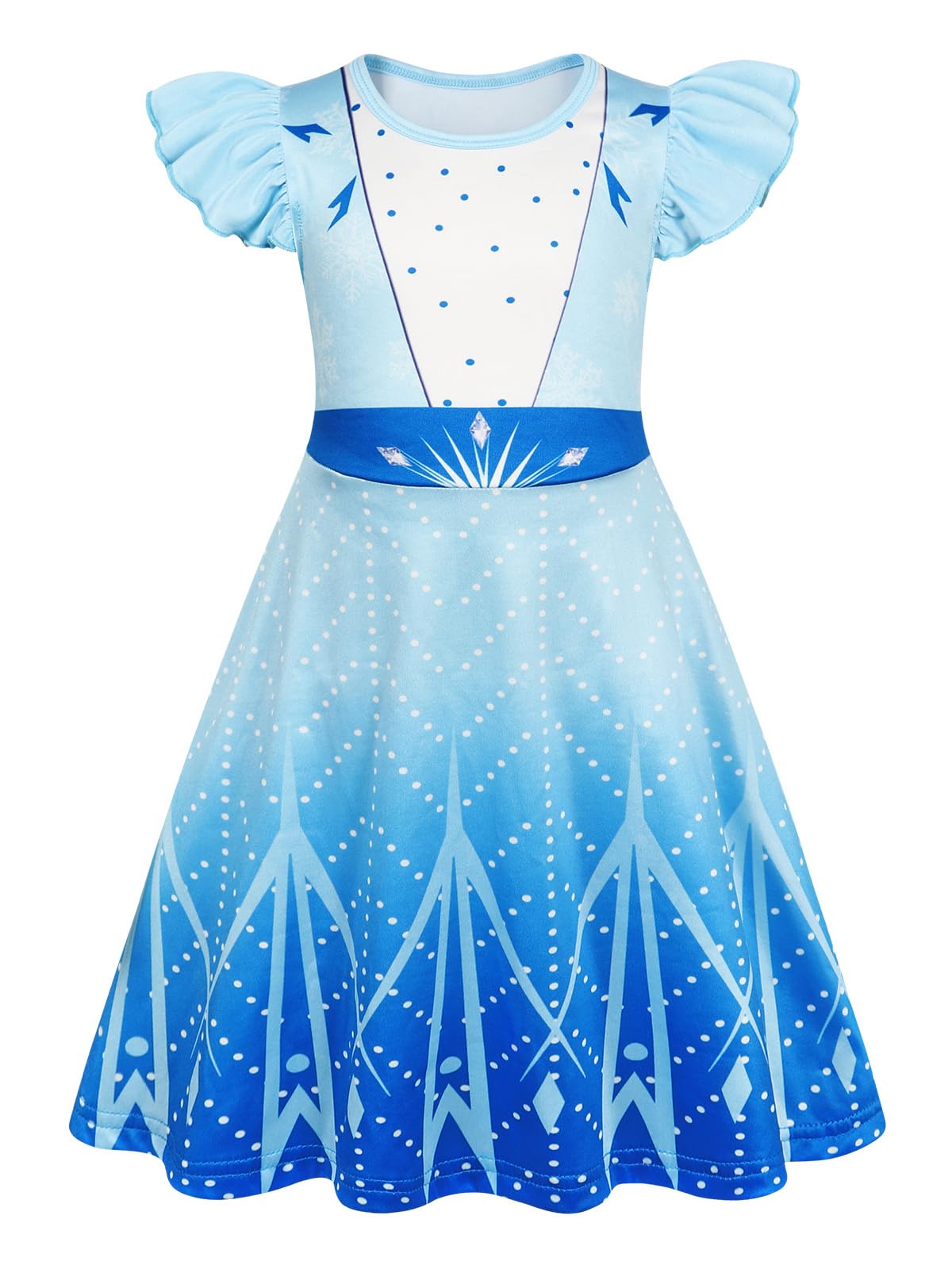 Sukyfecde Girls Princess Dresses Toddler Kids Costume Birthday Party Dress Halloween Cosplay Outfits