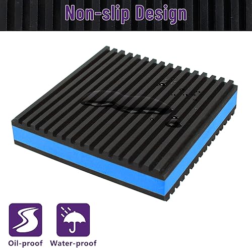 Miniatura 4 de Mxclimate Almohadillas antivibración, amortiguadores de vibraciones de goma EVA de 2 x 2 x 78 pulgadas para compresor de aire, lavadora, unidades de