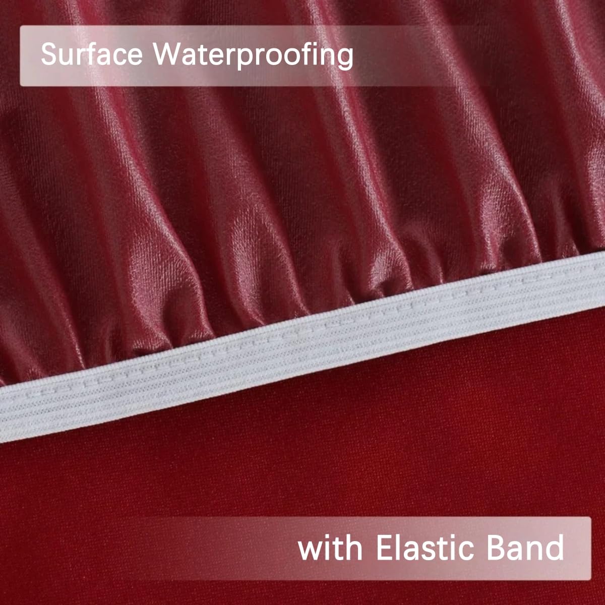 Spann Mantel de hule redondo, elástico para jardín, exterior, resistente a la intemperie, redondo con goma elástica (blanco, 110 cm)