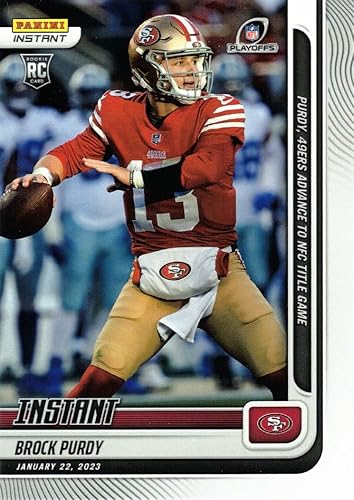 2022 Panini Instant Football #211 Brock Purdy Rookie Card 49ers