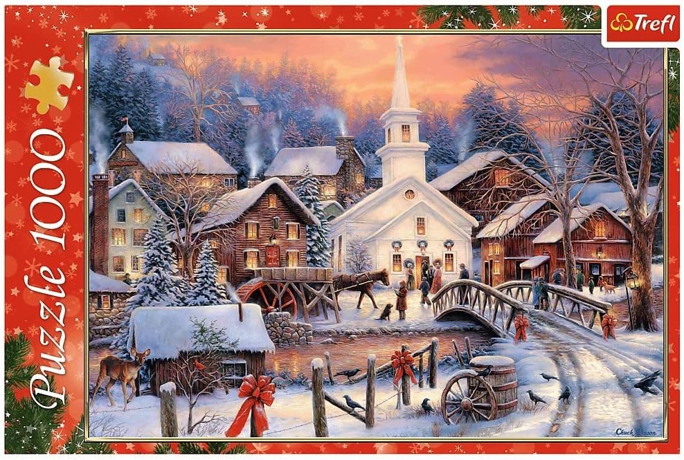 Trefl TR10602 Bianco Natale Puzzle, Colored