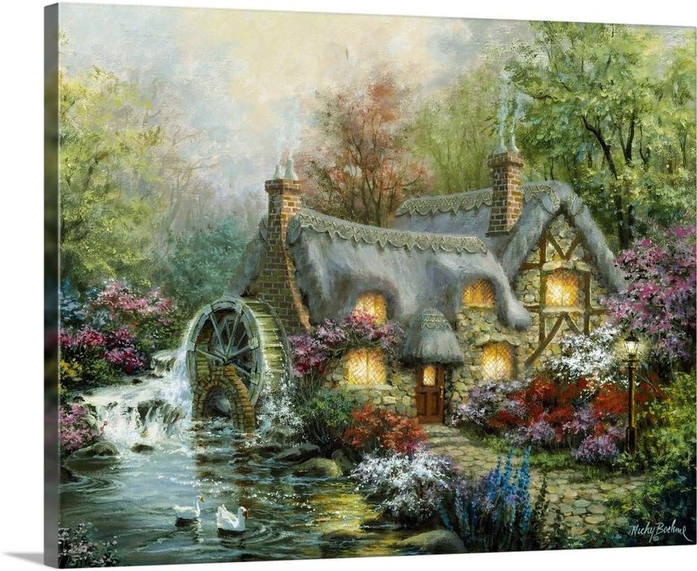CANVAS ON DEMAND Country Retreat Canvas Wall Art Print by Nicky Boehme, Contemporary, Home Decor, Artwork, 20"x16"