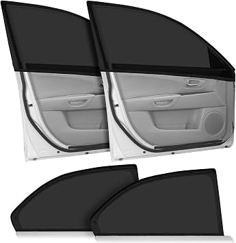 2 Pack Car Window Shades for BMW X7 6 Seats 2020 2021 2022 2023 2024 2025, Car Sun Shade Side Window Breathable Mesh Car Window Screen Streched up Sun Block Covers,Front Side Windows