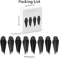 Vista 8 de Hélices para DJI Mavic 2 Pro/Mavic 2 Zoom Reemplazo Prop Cuchillas Accesorios de Bajo Ruido para DJI Mavic 2 Pro/Mavic 2 Zoom Paquete de 8