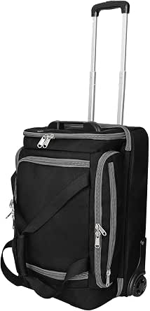 CaddyDaddy First Class Military Grade Ballistic Nylon Travel & Golf Duffel Bag with Wheels