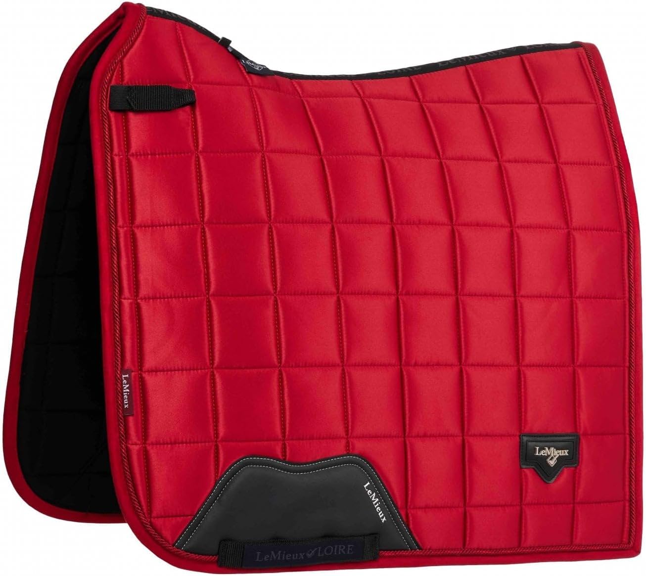 LeMieux Loire Classic Dressage Square - Woven Satin Fabric - Breathable & Soft - Bamboo Lining - Saddle Pads for Horses - Equestrian Riding Equipment and Accessories