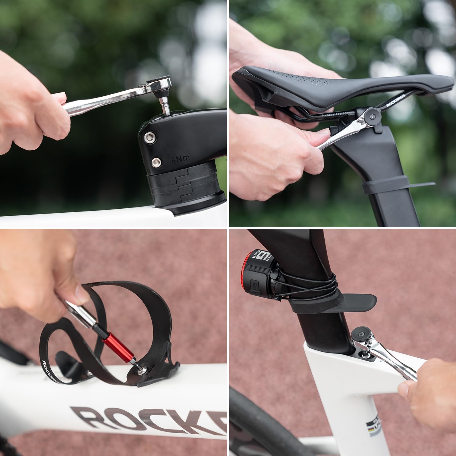 Amazon.co.jp: ROCKBROS(ロックブロス) 自転車ツールキット ミニバイク 