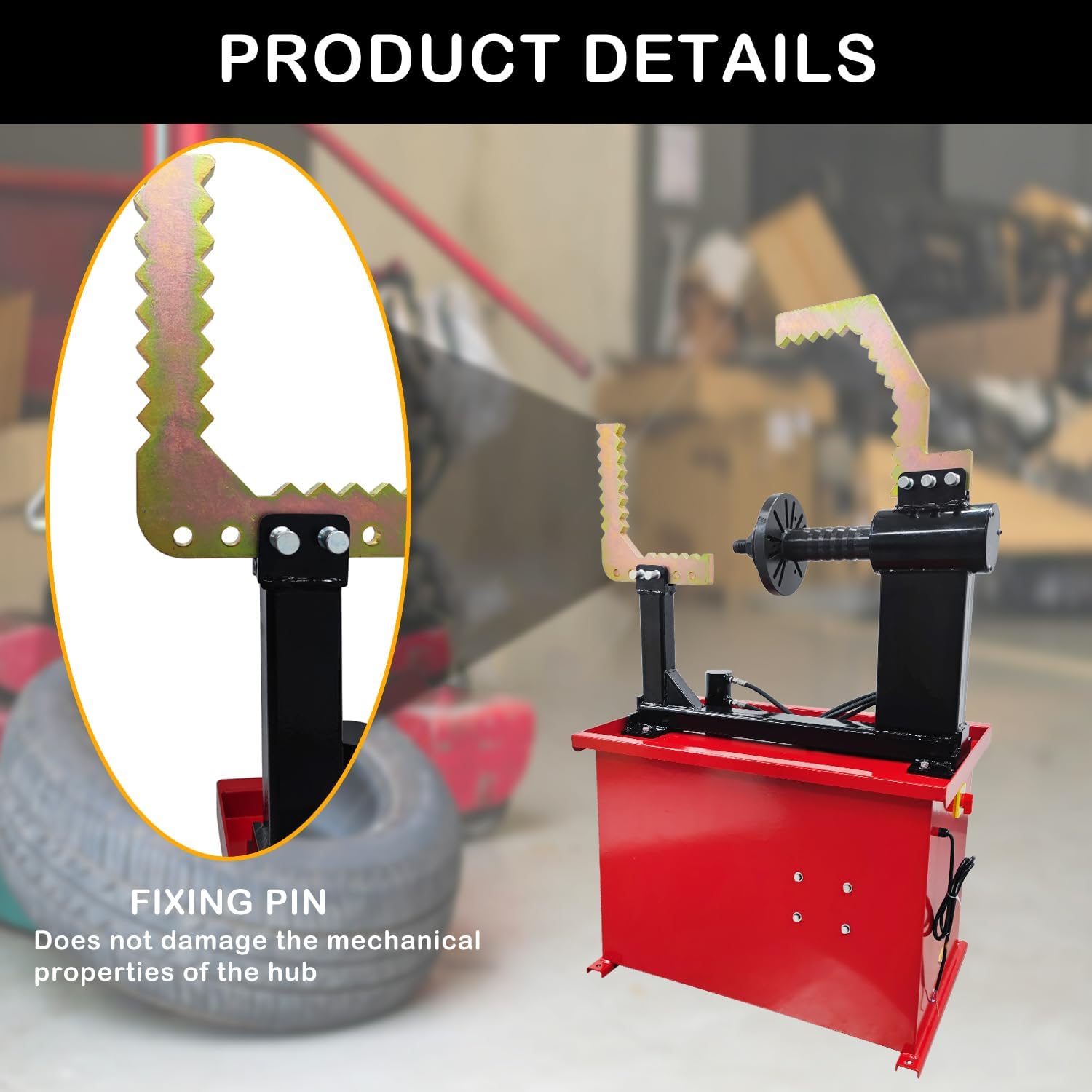 Rim Straightener 10T Hydraulic Wheel Repair Machine for 10-26inch Steel & Aluminum Wheels Automotive Rim Dent Removal & Shaping Tool 220V