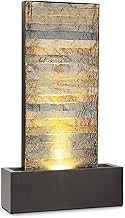 blumfeldt Raincastle - Garden Fountain, Indoor/Outdoor, Continuous Water Circulation with Loopflow Concept, 12 LED, 8W Pump, IPX8 Protection Rating - Brick Look…