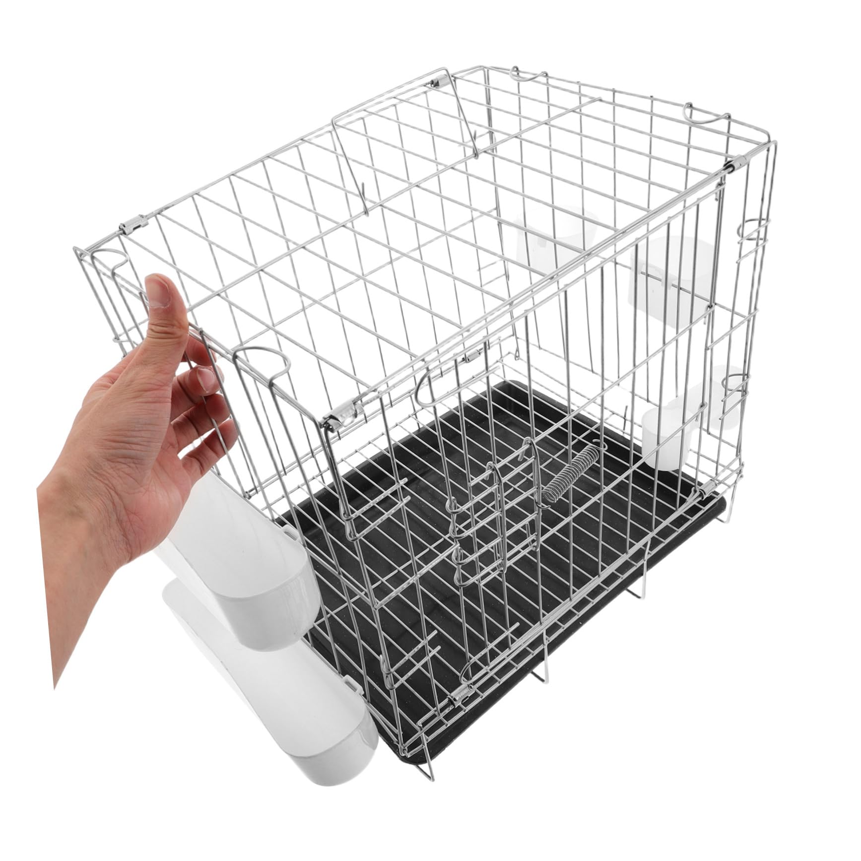 Jaula para Palomas Plegable Multifuncional con Bandeja, para Cría y Transporte de Pequeñas Aves Color Aleatorio