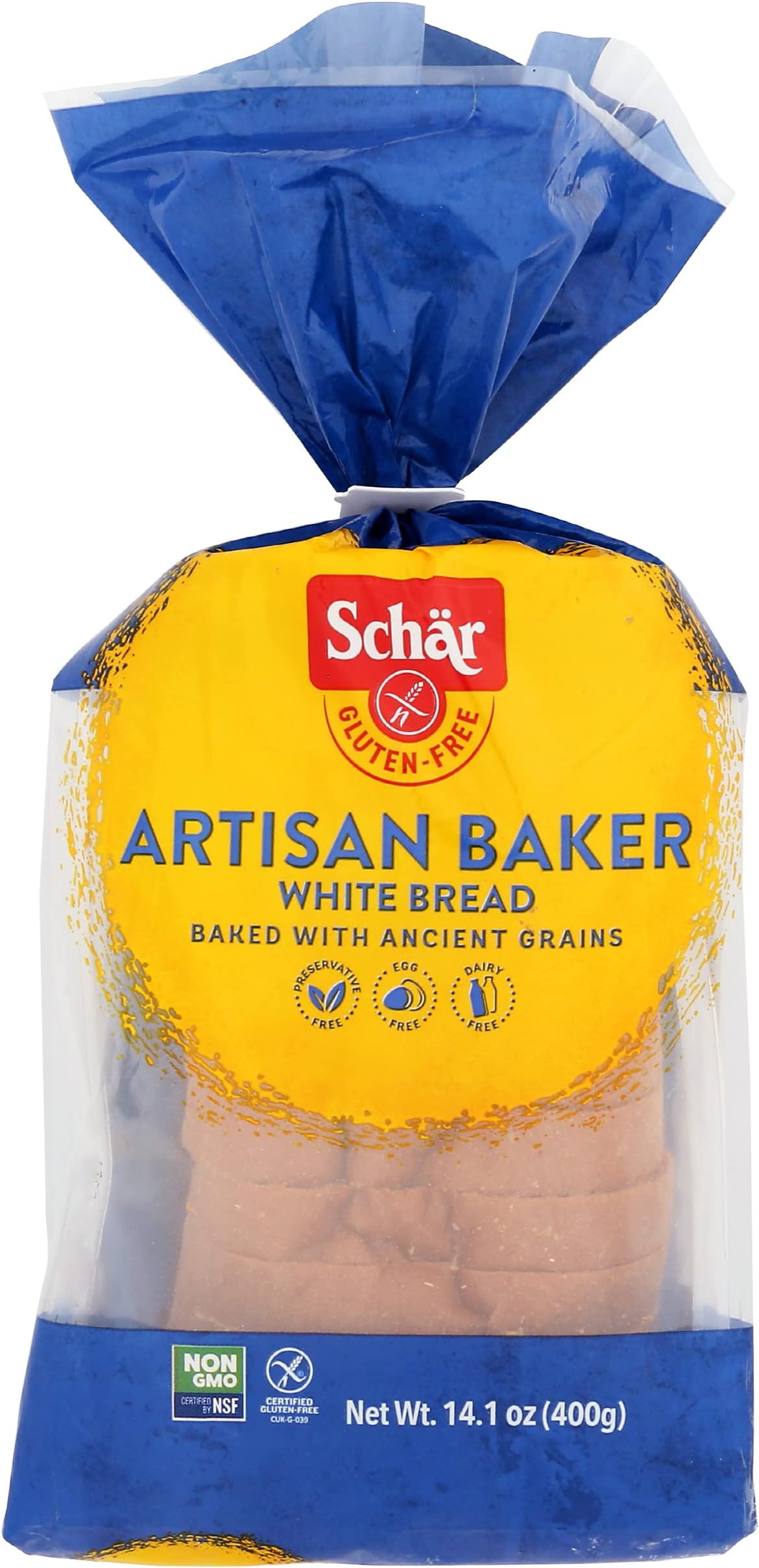 Schar Artisan White Bread, Gluten Free, 14.1 oz