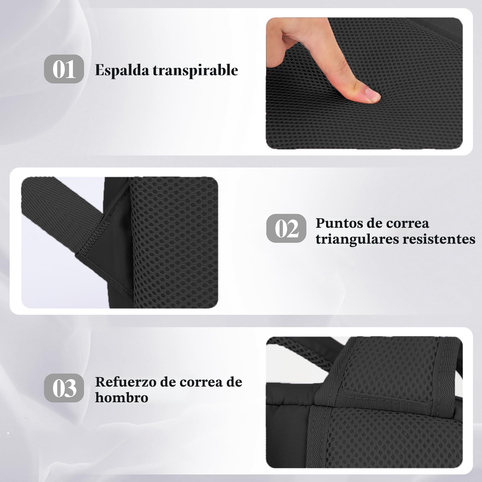 WOUIYO Mochila Viaje Cabina Avion 45x36x20 Para Easyjet 30L Mochila de Viaje Equipaje de Mano Mochila 45x36x20 Maletas de Viaje Cabina para Portatil de 15.6 Pulgadas
