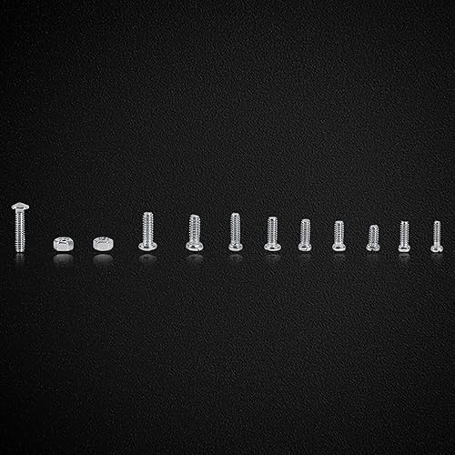 Miniatura 4 de Kit surtido de tornillos y tuercas, 600 piezas, 12 tipos de herramientas de reparación, kit surtido de tornillos pequeños y tuercas M1 M1.2 M1.4