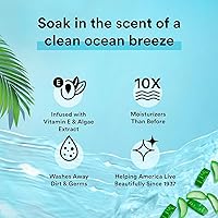 Vista 11 de Suave Moisturizing Body Wash, with Ocean Breeze Scent and Vitamin E Extract, No Parabens, No Phtahaltes, 18 Oz Pack of 6