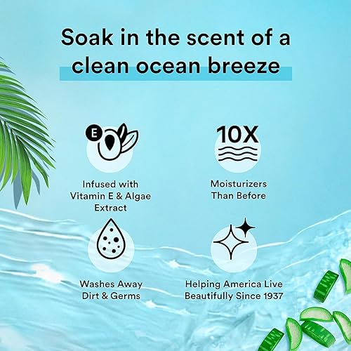 Miniatura 11 de Suave Gel de baño hidratante, con aroma Ocean Breeze y extracto de vitamina E, sin parabenos, sin ftalatos, 18 onzas, paquete de 6