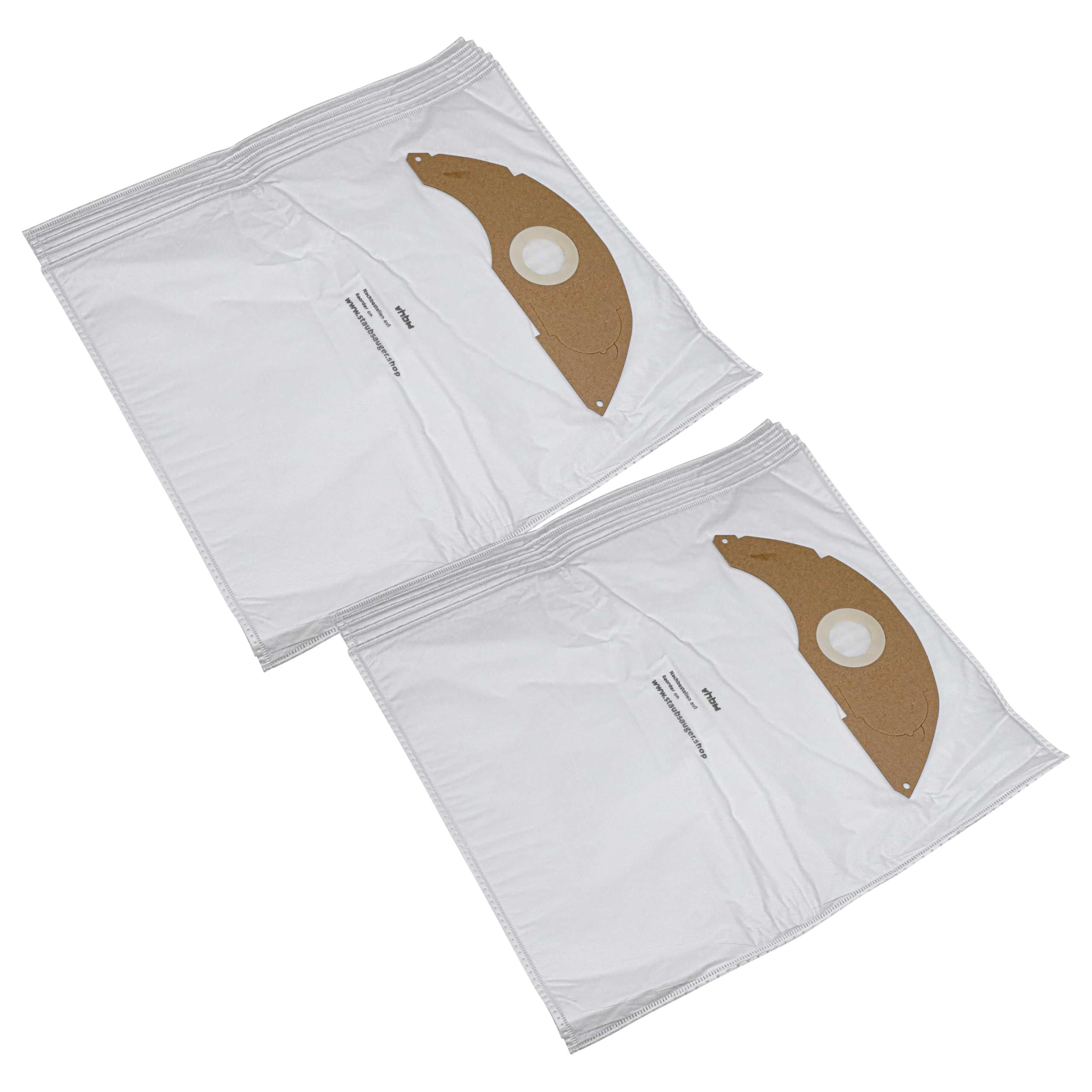 vhbw 10x Sacs compatible avec Kärcher NT 22/1 Ap L | NT 22/1 Ap Te L aspirateur - 42cm x 26,5cm blanc