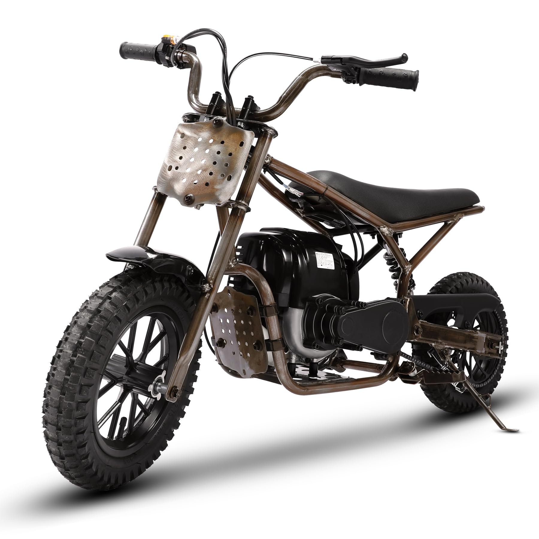 ORYXEARTH Mini-Motorrad für Kinder, 37,7 ccm, Geländemotorrad, 2 Räder für den Außenbereich, Hochleistungs-Benzinmotor, breite Off-Road-Reifen, Geschwindigkeit 25 km/h, geeignet für 14 Jahre