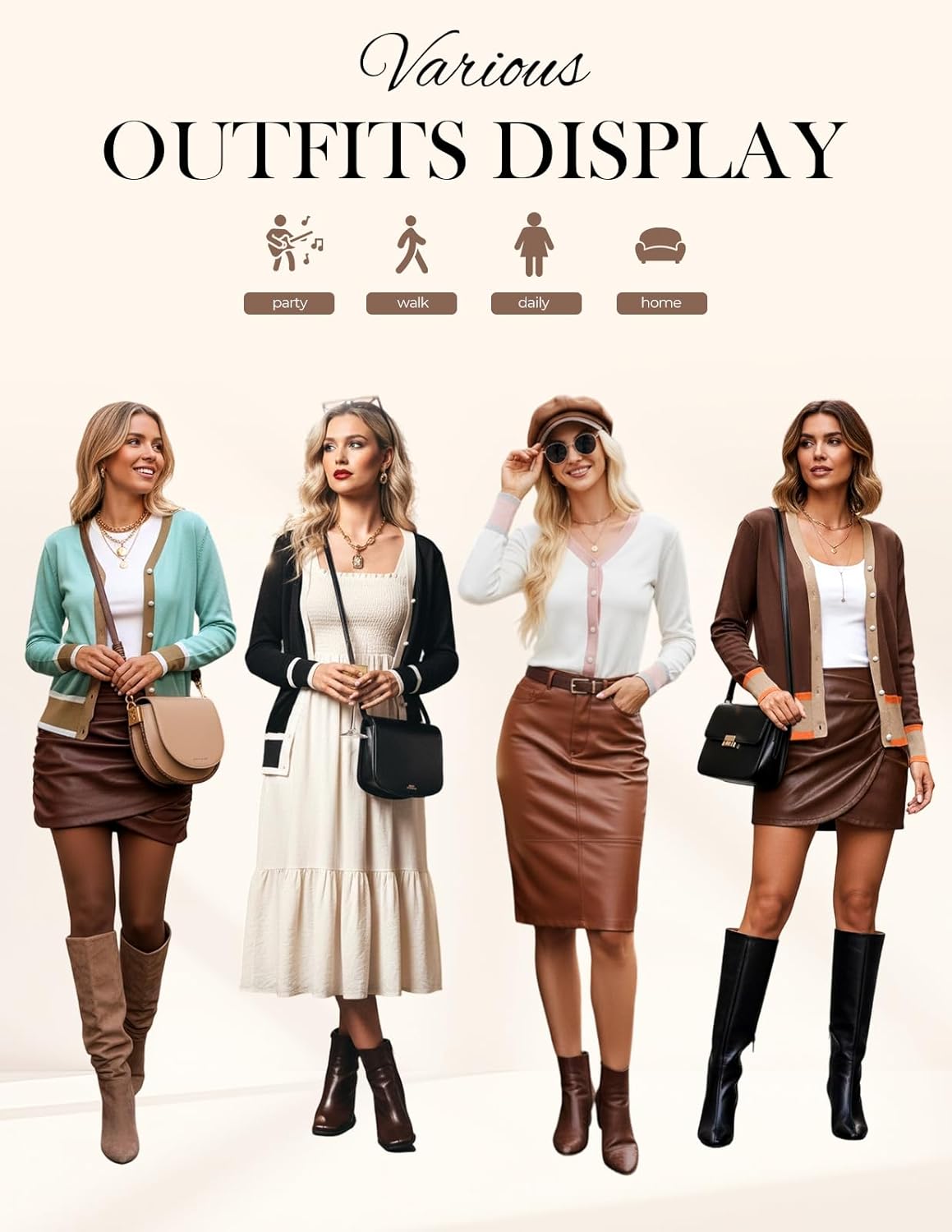 GRACE KARIN Cardigan Sweaters for Women Lightweight Long Sleeve Cropped Cardigan Spring Summer Fashion Clothing Outfits Shrug - Image 6