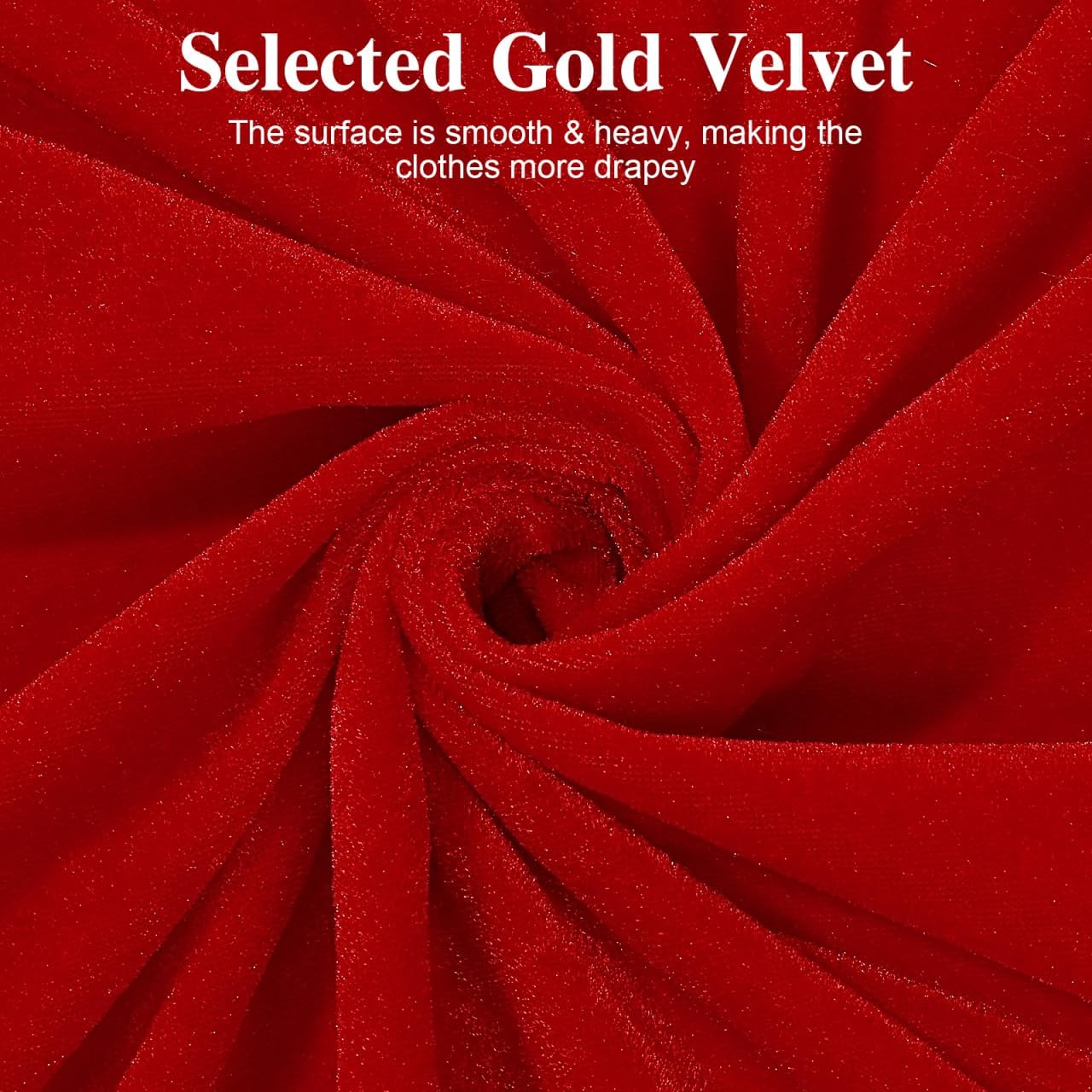 Women Christmas Costume Set:Comfortable Velvet Dress with Belt Hat Red Santa Claus Suits Fun Christmas Role-Playing For Women Girl Cosplay - Image 4