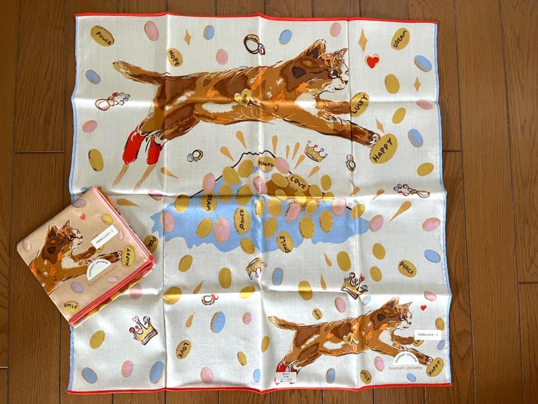 今月終了～ツモリチサトのハンカチ４枚セット　レア　入手困難　猫 今月終了～ツモリチサトのハンカチ4枚セット レア 入手困難 猫
