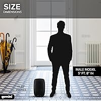 Vista 2 de Gemini Altavoz PA Bluetooth de 8" 500W con enlace TWS, USB/SD/FM, entradas XLR/RCA/AUX, canales de micrófono y guitarra, altavoz DJ compacto