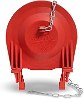 Vista 1 de Korky 3060BP - Aleta universal para inodoro que reemplaza la mayoría de las aletas grandes de 3 pulgadas, goma de larga duración, fácil de instalar