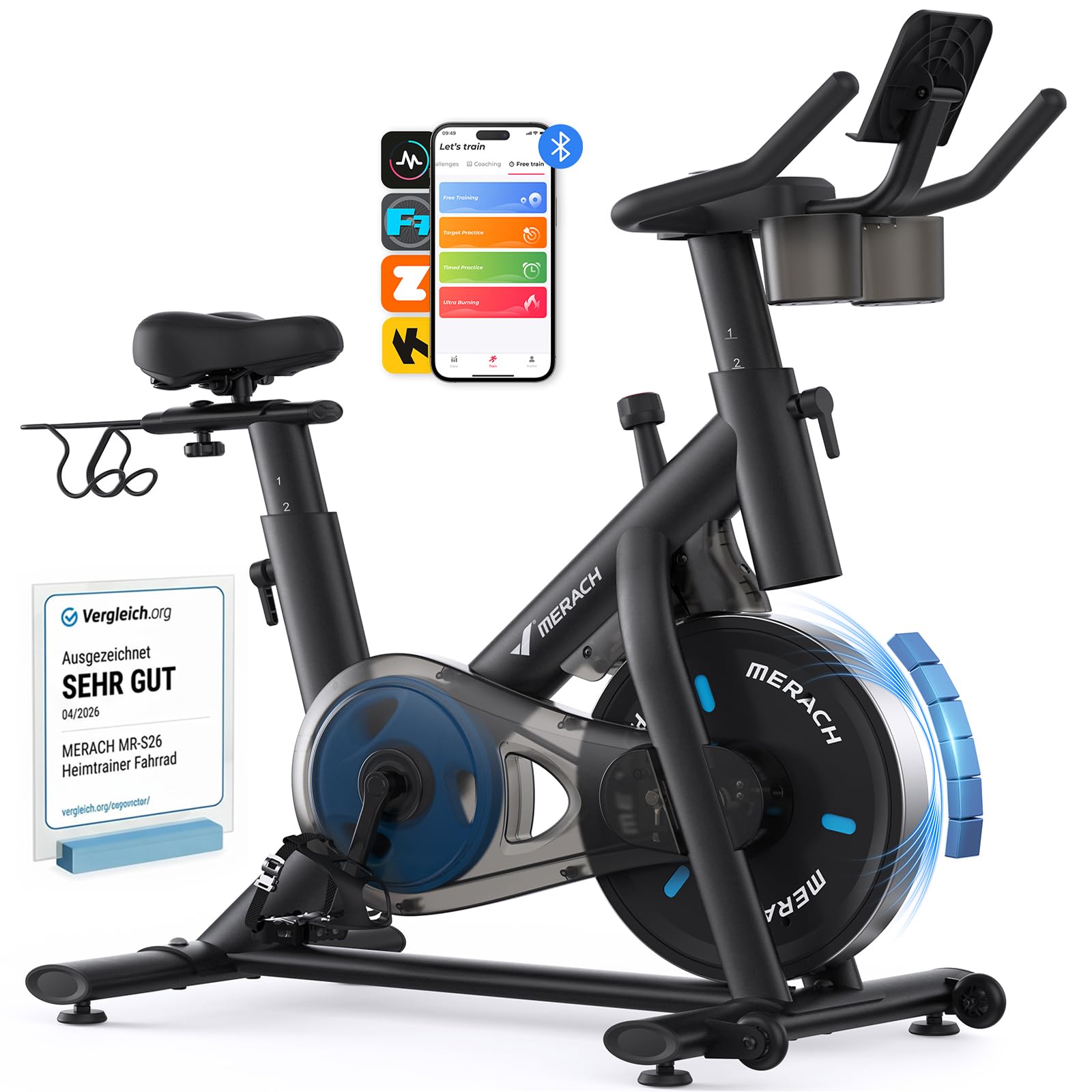 MERACH Heimtrainer Fahrrad mit Magnetischem Widerstand