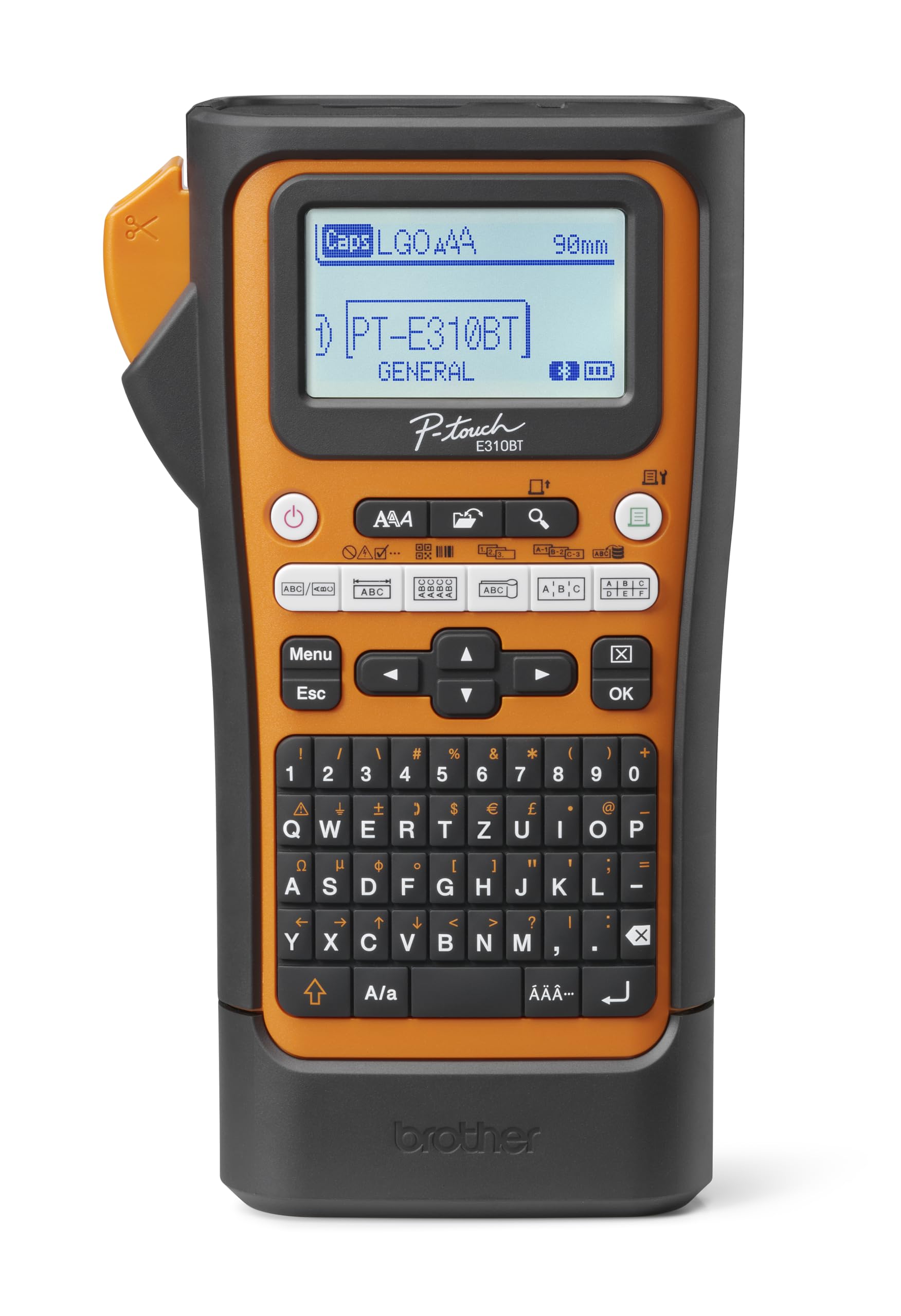 Brother PT-E310BTVP Etikettendrucker, Wärmeübertragung, 180 x 180 DPI, 20 mm/Sek, mit Kabel & kabellos, HSE/TZE Bluetooth AZERTY