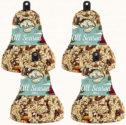 Miniatura 2 de Mr. Bird Campana de semillas de aves silvestres de frutas y nueces para todas las estaciones, 14 onzas