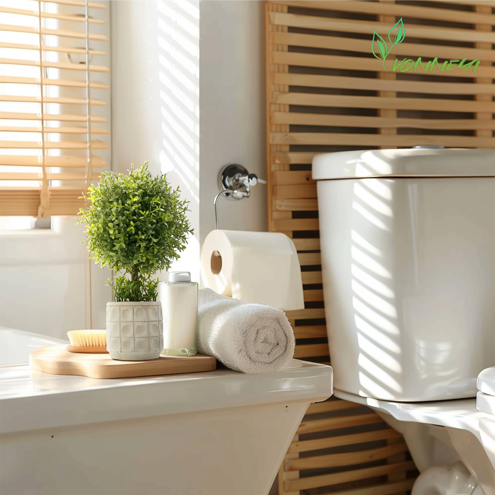 YVONNEYI 3 piezas 28 cm Plantas Artificiales Interior Decoración Hogar