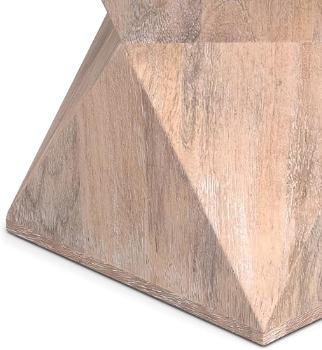 Miniatura 26 de SIMPLIHOME Morris - Mesa auxiliar de metal de aluminio fundido de 17 pulgadas de ancho en plata antigua, mesa de acento industrial con acabado en