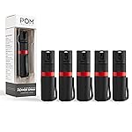 POM Pepper Spray Pocket Clip, Quick Flip Top Safety, Maximum Strength OC Formula with UV Marking Dye, Safe Compact and Tactical Design for Everyday Carry, 25 Bursts, 10 ft Range, 0.5 fl oz