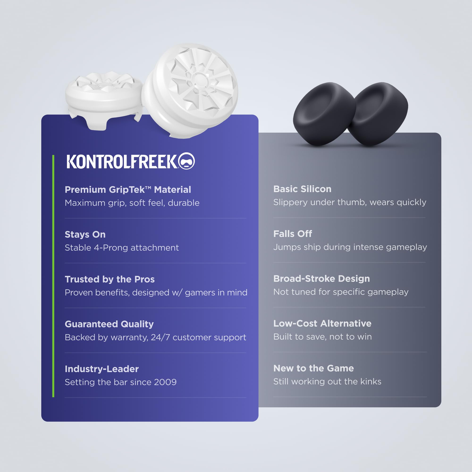 KontrolFreek FPS Freek Galaxy White per Xbox One e Xbox Series X Controller | Levette Performance | 1 alta, 1 media | Bianco