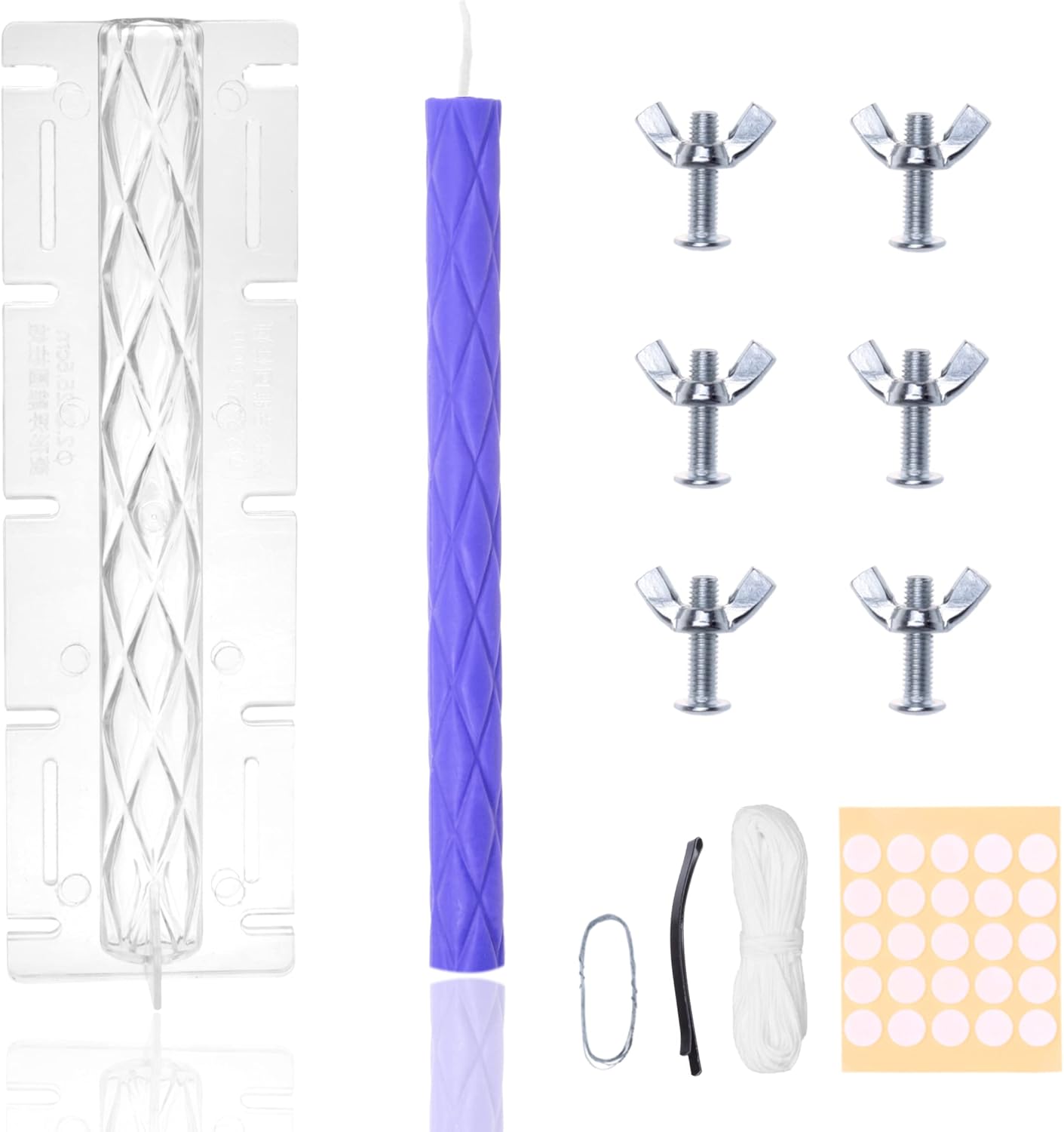 MILIVIXAY Clear Plastic Spiral Candle Mold with Wick Zambia | Ubuy