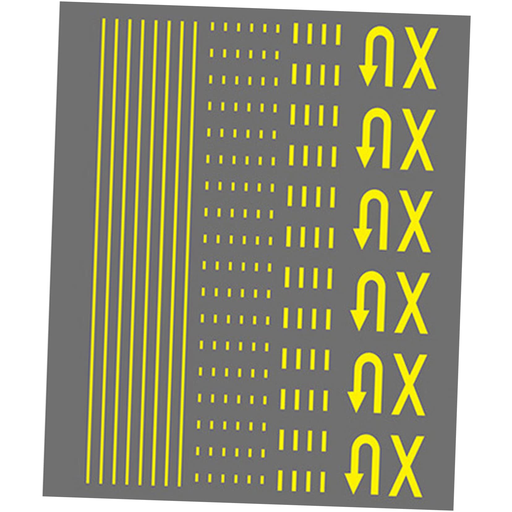 Abaodam 2sets Boys and Girls Traffic Knowledge Learning Removable Road Tape Stickers DIY Railway Tracks 2sheets*2