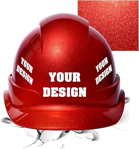 Casco de seguridad personalizado con logotipo protector para cabeza de trabajo al aire libre (rojo (nuevo estándar))