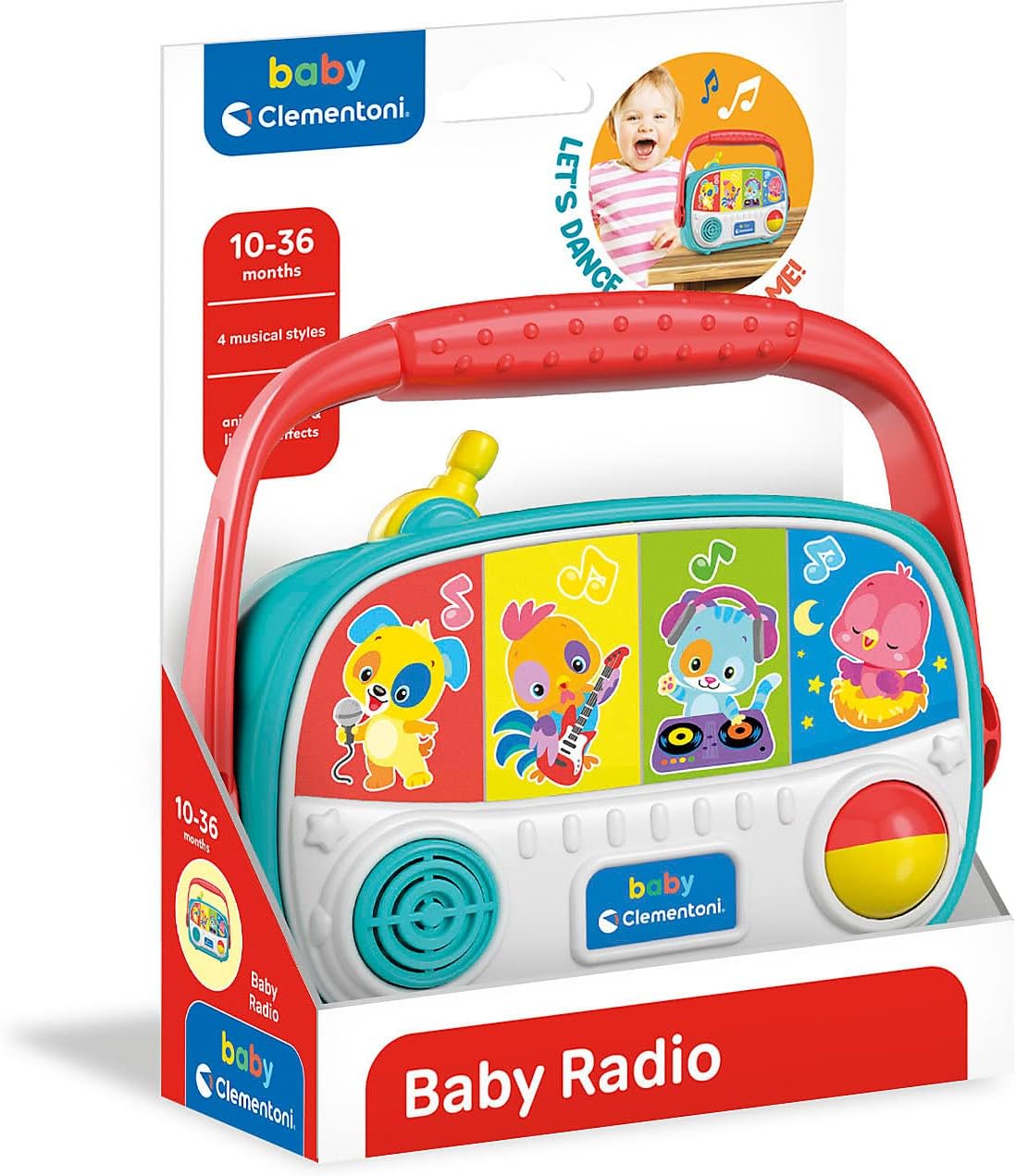 Clementoni 17459 My First Radio – Baby, Early Learning, Educational Toy – 10 Months and Above