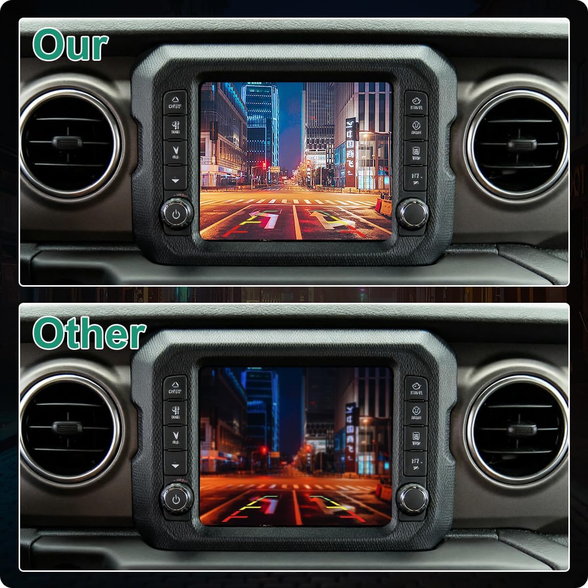 04672585AA Rear View Camera Replacement for Jeep Wrangler Gladiator 2018-2021, OE Backup Cam Replaces 04672585AB, 4672585AA, 4672585AB by GreenYi