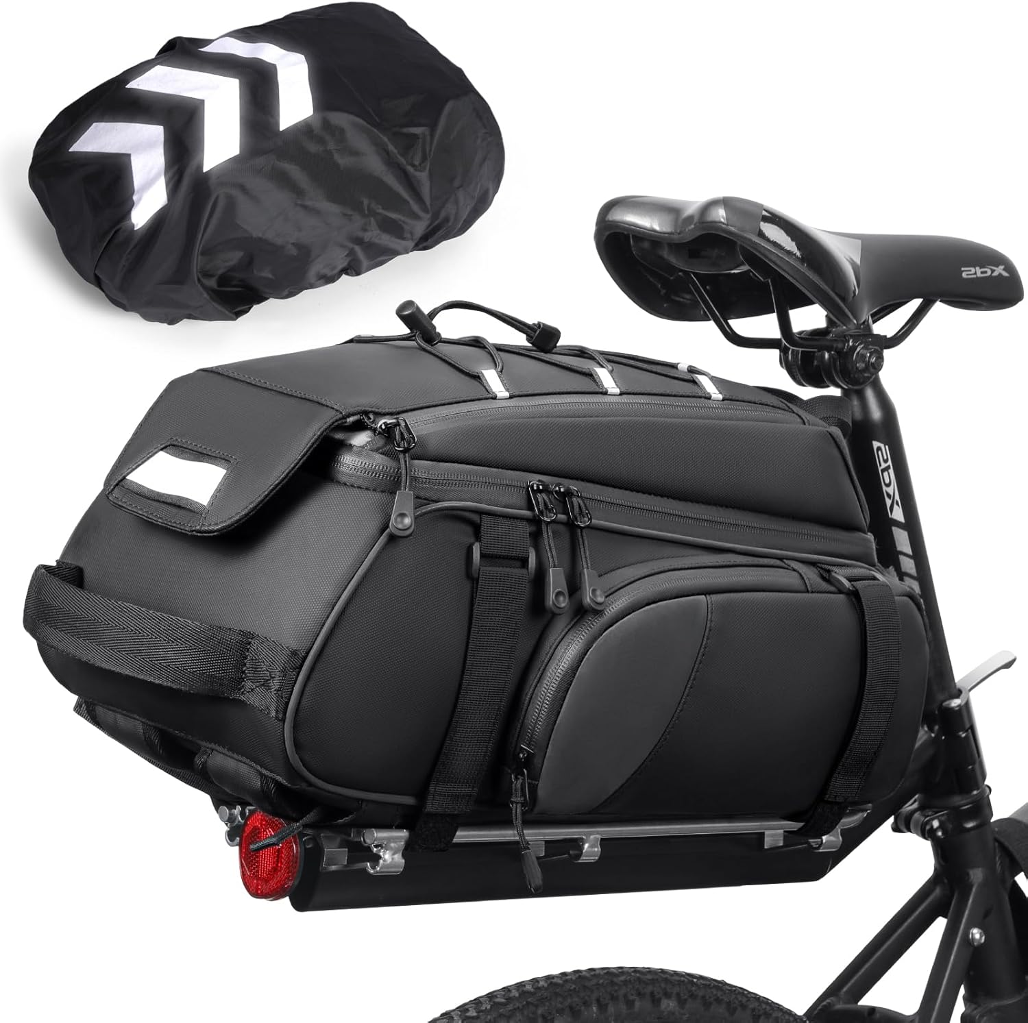 Borsa Da Bicicletta Posteriore 12L Impermeabile Con Portabicchiere - SPBG 22 - Per Mountain Bike, Città, Pendolari