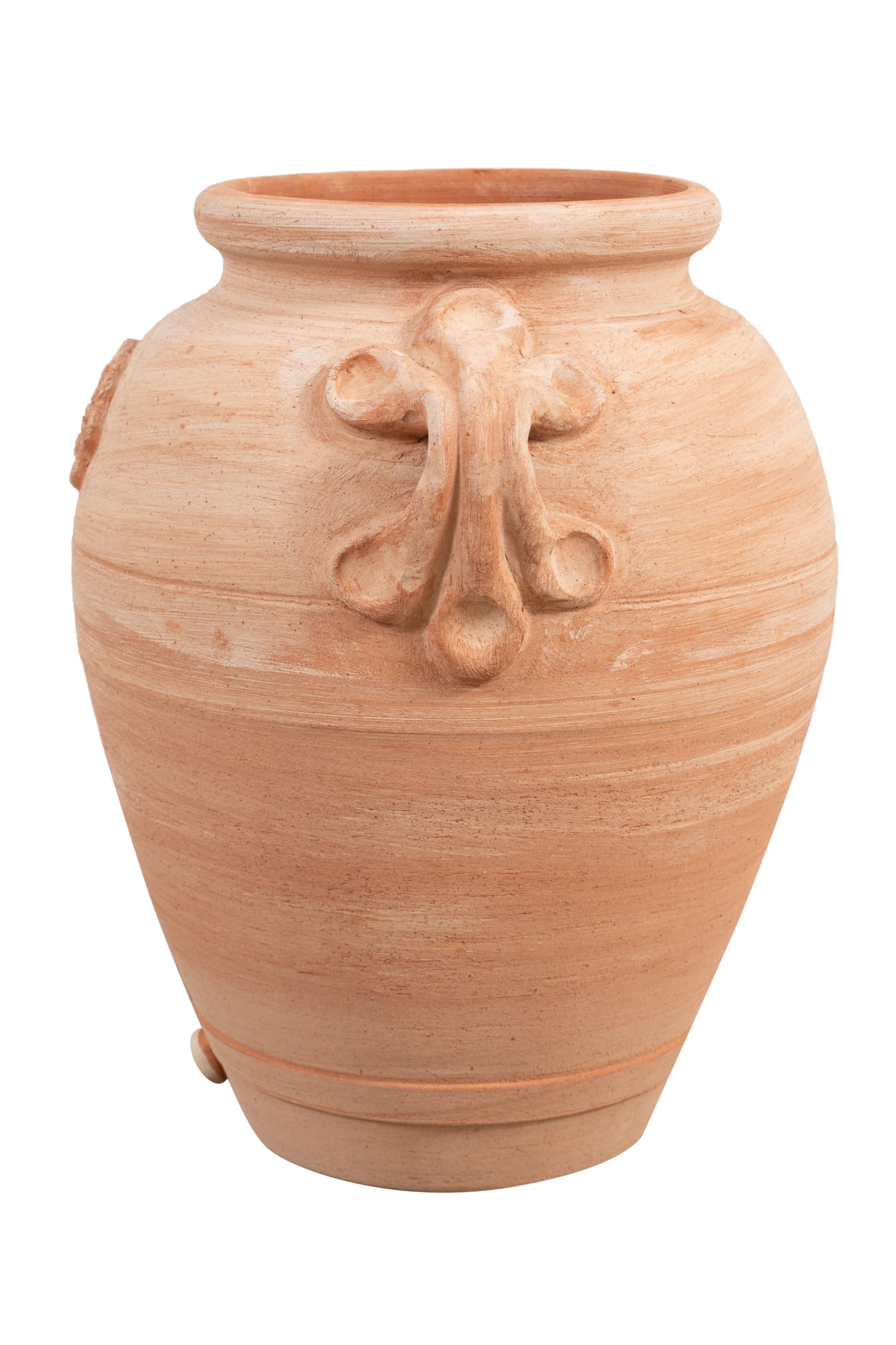 Biscottini Orcio in terracotta con manici 56x46x40 cm - Vasi per piante da esterno - Vaso in terracotta - Vaso alto da interno - Fioriere da esterno decorativa