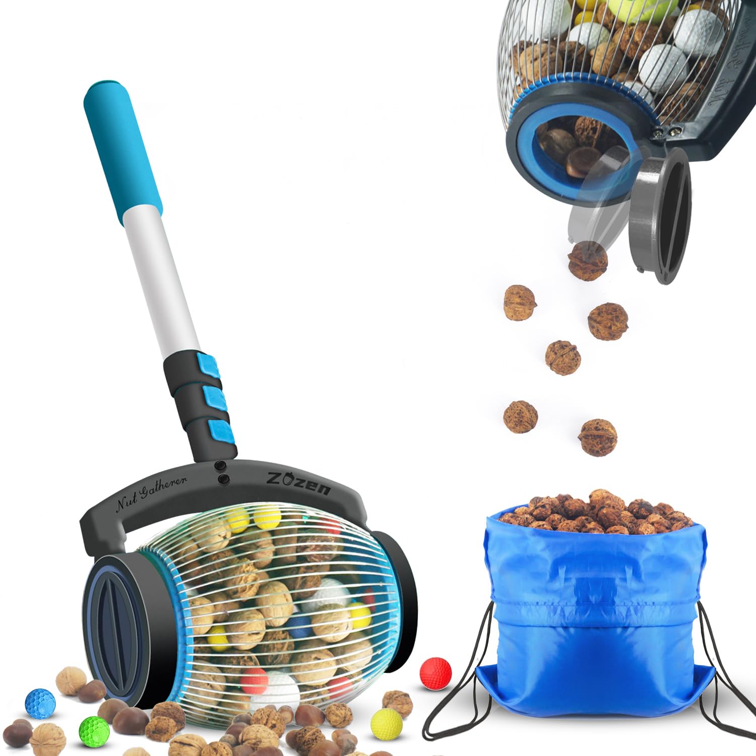 Amazon.com : Zozen Nut Gatherer, Acorn Picker Upper, Pecan Picker