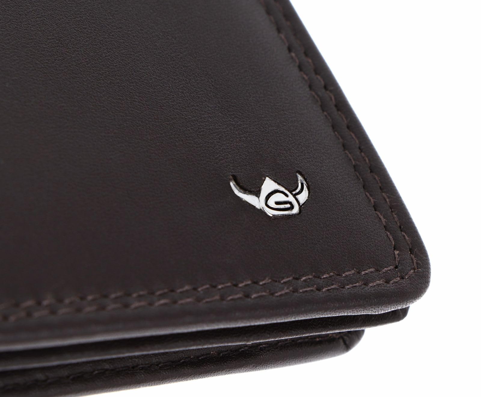 Golden Head Leder Geldbörse Polo RFID Protect Minischeintasche 1196 Dunkelbraun