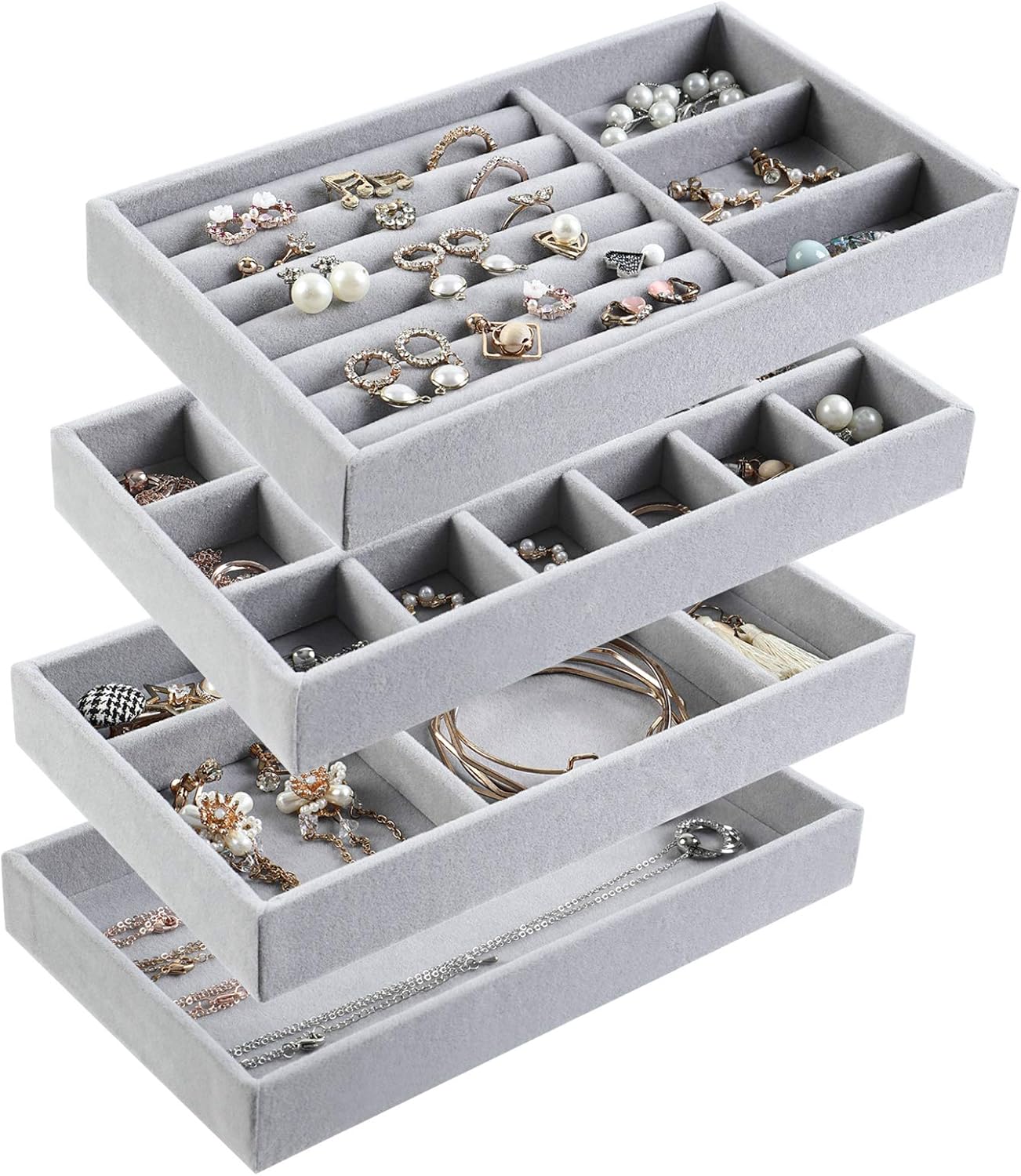 Stackable Jewelry Organizer Tray Set Earring, Zambia Ubuy